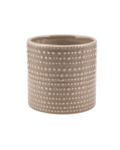 CILINDRO PUNTINATO CERAMICA TORTORA