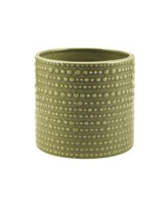 CILINDRO PUNTINATO CERAMICA VERDE