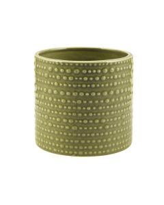 CILINDRO PUNTINATO CERAMICA VERDE