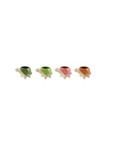 VASO TARTARUGA CERAMICA 4 COLORI ASS