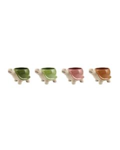 VASO TARTARUGA CERAMICA 4 COLORI ASS
