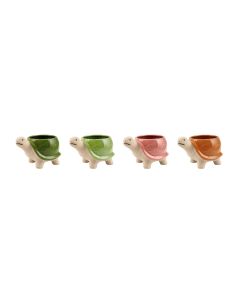 VASO TARTARUGA CERAMICA 4 COLORI ASS