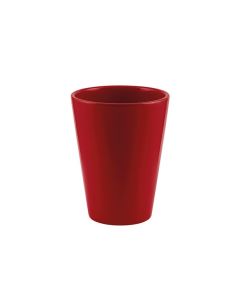 VASO ORCHIDEA CERAMICA ROSSO