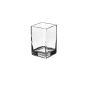 VASO QUADRATO VETRO = 17-2711D