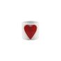 VASO CERAMICA CUORE ROSSO