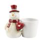 VASO CERAMICA PUPAZZO  DI NEVE