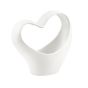 VASO CERAMICA CUORE BIANCO