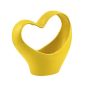 VASO CERAMICA CUORE GIALLO