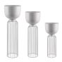 PORTAPIANTA METALLO GRIGIO SET 3 PZ.