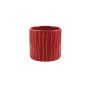 CILINDRO RIGATO CERAMICA ROSSO