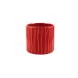 CILINDRO RIGATO CERAMICA ROSSO