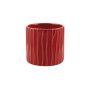 CILINDRO RIGATO CERAMICA ROSSO