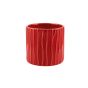 CILINDRO RIGATO CERAMICA ROSSO