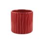 CILINDRO RIGATO CERAMICA ROSSO