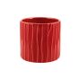CILINDRO RIGATO CERAMICA ROSSO