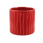 CILINDRO RIGATO CERAMICA ROSSO
