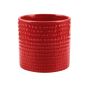 CILINDRO PUNTINATO CERAMICA ROSSO