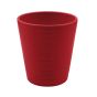 VASO CERAMICA RIGATO ROSSO