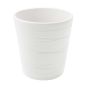 VASO CERAMICA RIGATO BIANCO