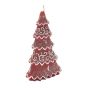 ALBERO 3 NATALE GRANDE ROSSO GLITTER