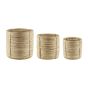 CESTI IN RATTAN SET 3 PEZZI