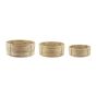 CESTI IN RATTAN SET 3 PEZZI