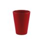 VASO ORCHIDEA CERAMICA ROSSO