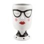VISO DIPINTO BIANCO NERO CERAMICA
