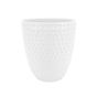 VASO CERAMICA BIANCO C/PLATO PLASTIC