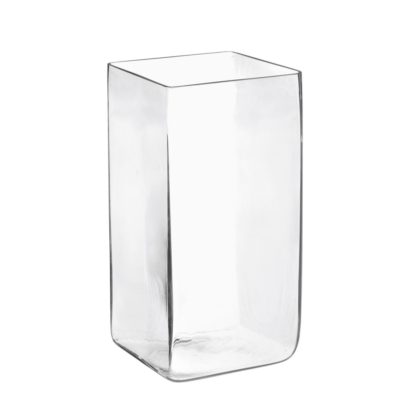 Vaso vetro RIGHT base quadrata 32H