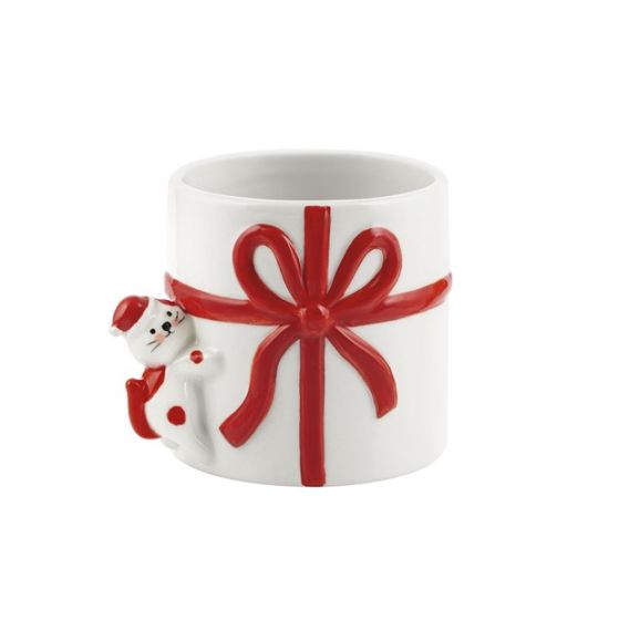 CILINDRO CERAMICA NATALE GATTO