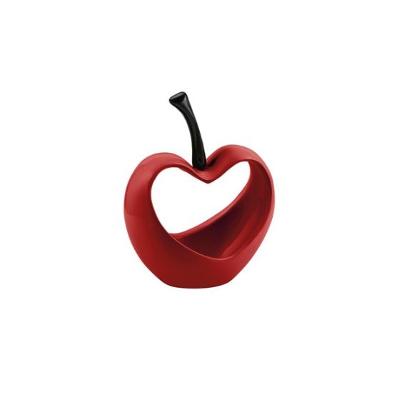 VASO CERAMICA CILIEGIA CUORE ROSSO