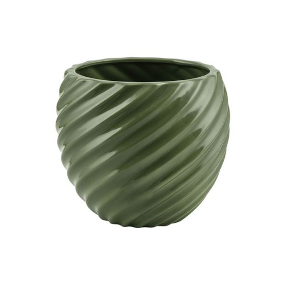 SFERA CERAMICA SPIRALE VERDE