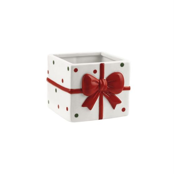 CUBO FIOCCO CERAMICA BIANCO