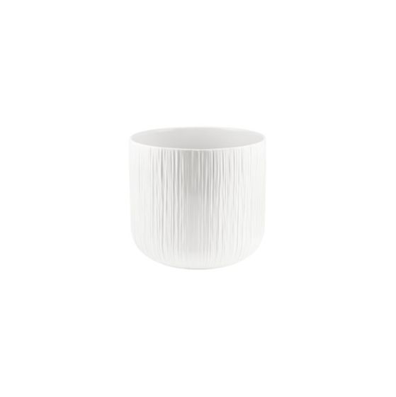 CILINDRO RIGATO CERAMICA BIANCO