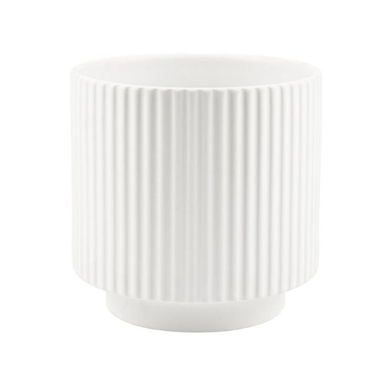 CILINDRO RIGATO CERAMICA BIANCO