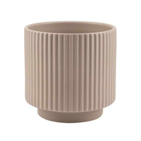 CILINDRO RIGATO CERAMICA TORTORA