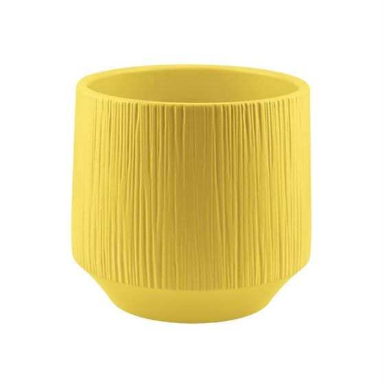 CILINDRO RIGATO CERAMICA GIALLO