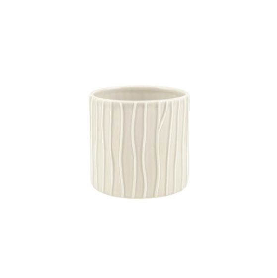 CILINDRO RIGATO CERAMICA AVORIO