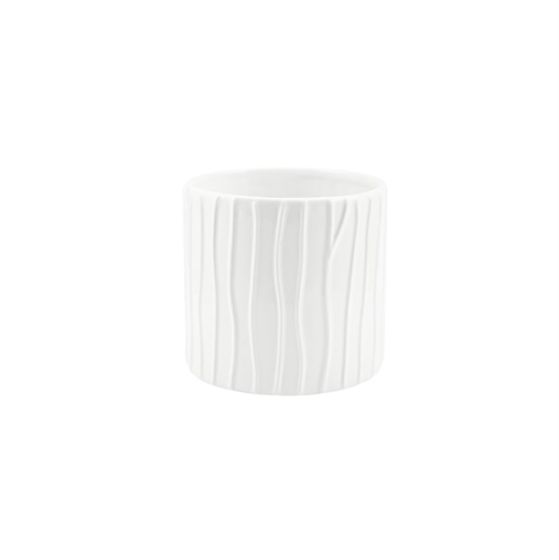 CILINDRO RIGATO CERAMICA BIANCO