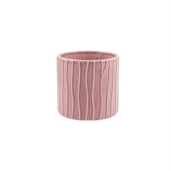 CILINDRO RIGATO CERAMICA ROSA