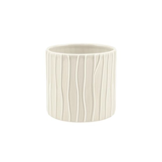 CILINDRO RIGATO CERAMICA AVORIO