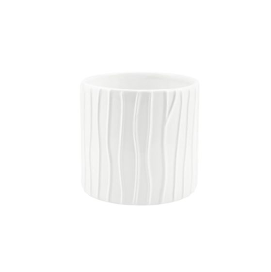 CILINDRO RIGATO CERAMICA BIANCO