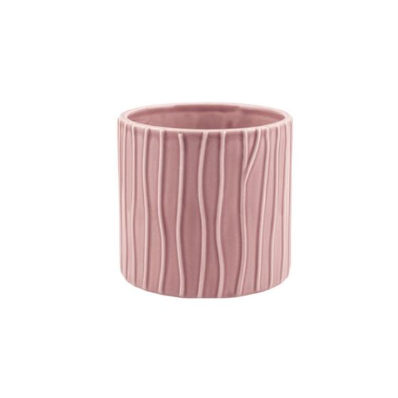 CILINDRO RIGATO CERAMICA ROSA