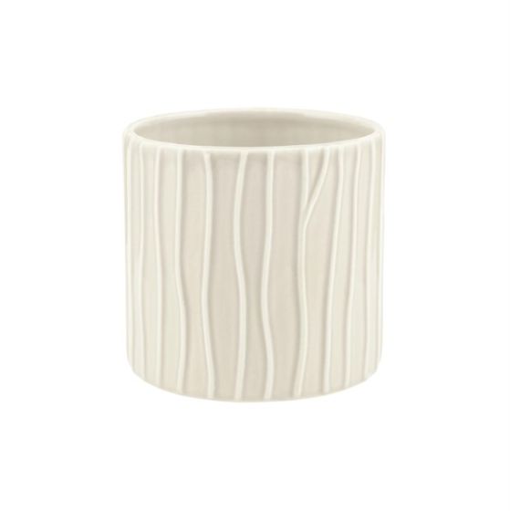 CILINDRO RIGATO CERAMICA AVORIO
