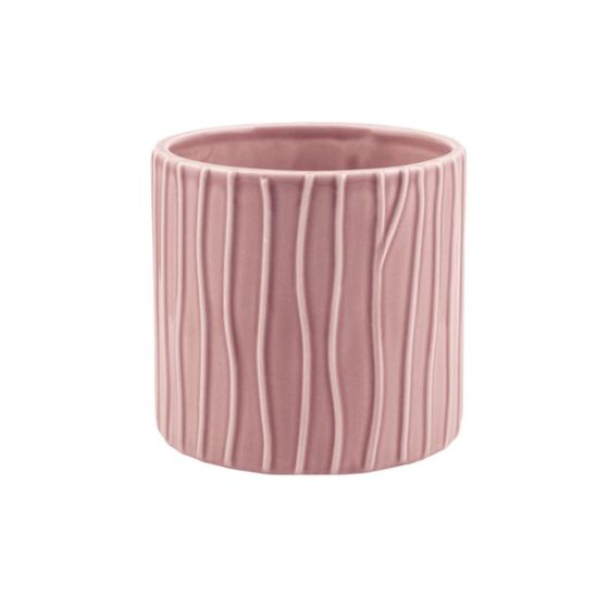 CILINDRO RIGATO CERAMICA ROSA