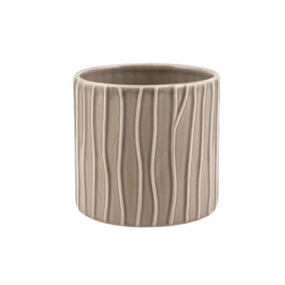CILINDRO RIGATO CERAMICA TORTORA