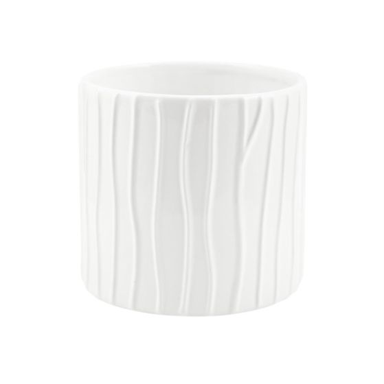 CILINDRO RIGATO CERAMICA BIANCO