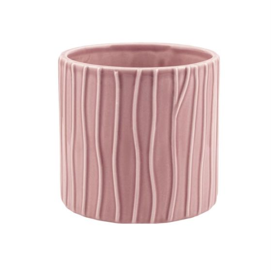 CILINDRO RIGATO CERAMICA ROSA