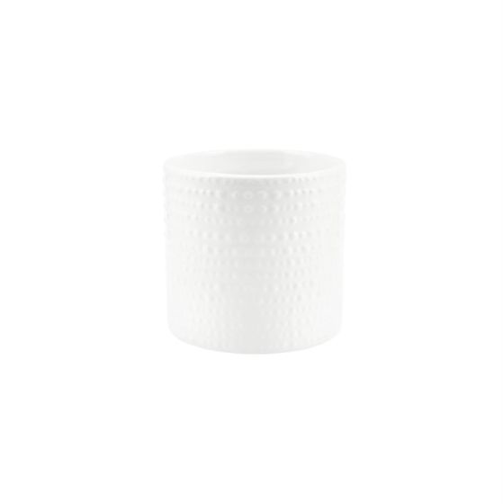 CILINDRO PUNTINATO CERAMICA BIANCO